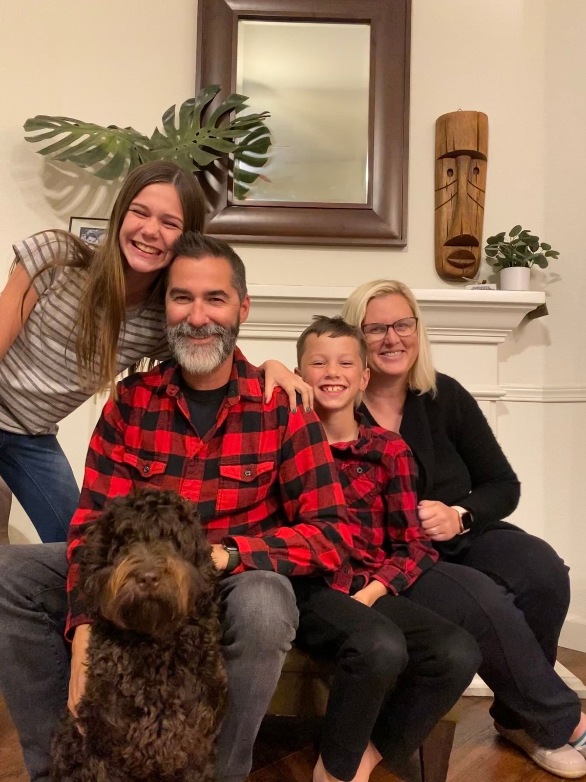 Charlie with his family. From left, Maggie, Chad, Lars and Lyndsay. MUST CREDIT: Photo courtesy of Chad McCollum  (Courtesy of Chad McCollum)