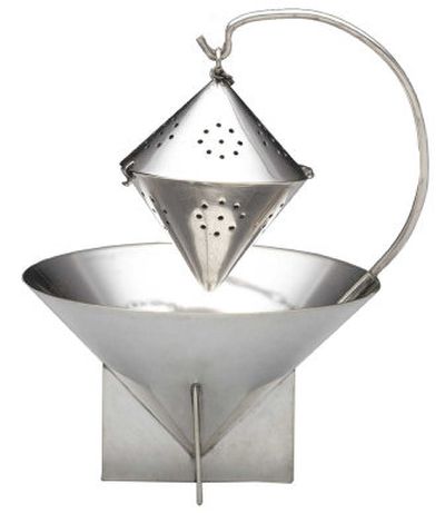 
Silver tea ball and stand are part of the exhibition.
 (Washington Post / The Spokesman-Review)