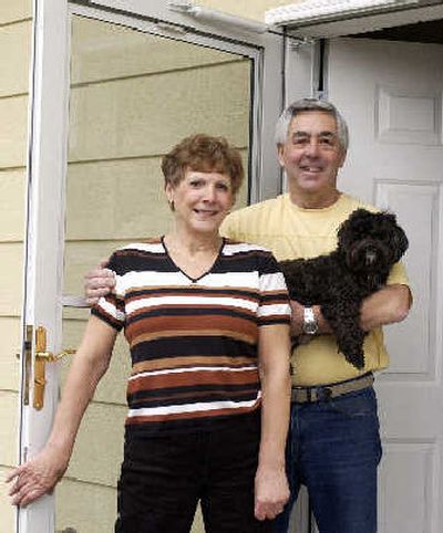 
Carolyn and Butch Witter, with their dog, Gracie, are a big help to their neighbor, Ganene Jordan. 
 (J. BART RAYNIAK / The Spokesman-Review)