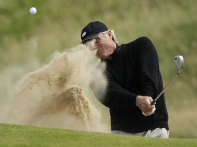 Despite a notable showing in the British Open, Greg Norman isn’t inspired to start golfing more. (Associated Press / The Spokesman-Review)