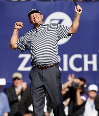 Golfer Jason Bohn needed to have a stent inserted Saturday. (Patrick Semansky / Associated Press)