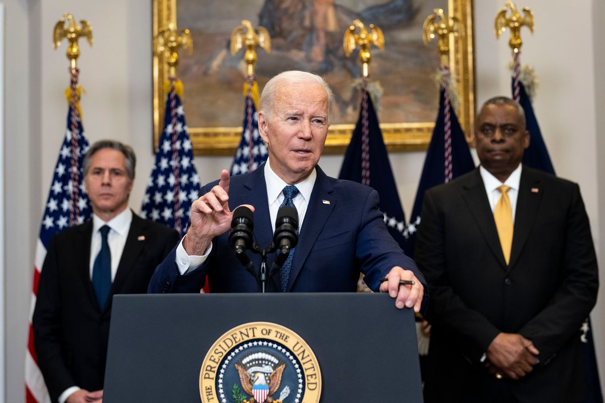FILE -- President Joe Biden announces his plan to send M1 Abrams tanks to Ukraine in the Roosevelt Room of the White House in Washington, Jan. 25, 2023. Despite expectations that Russia