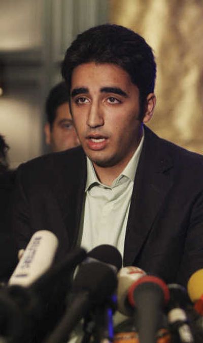 
Bilawal Bhutto Zardari, the son of Benazir Bhutto, called for a U.N.-sponsored investigation of his mother's murder. Associated Press
 (Associated Press / The Spokesman-Review)