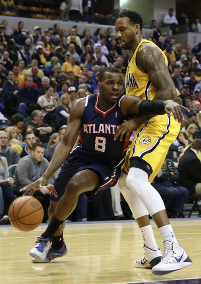 Hawks’ Shelvin Mack had 13 points and seven assists off the bench, helping Atlanta keep its hold on the final NBA East playoff spot. (Associated Press)