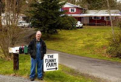 Harvey Brooks has spent the last three years giving addicts a chance to kick drugs by opening the doors to his Funny Farm, near Mary's Corner, Wash.
 (Nick George / The Spokesman-Review)