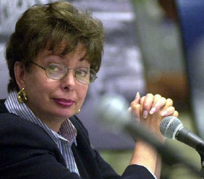 
U.S. Rep. Helen Chenoweth-Hage at a hearing in 2000. 
 (File / The Spokesman-Review)