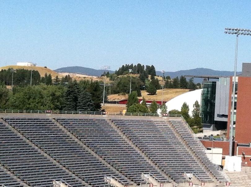 The view from the elevator tower on WSU's campus. (Christian Caple)