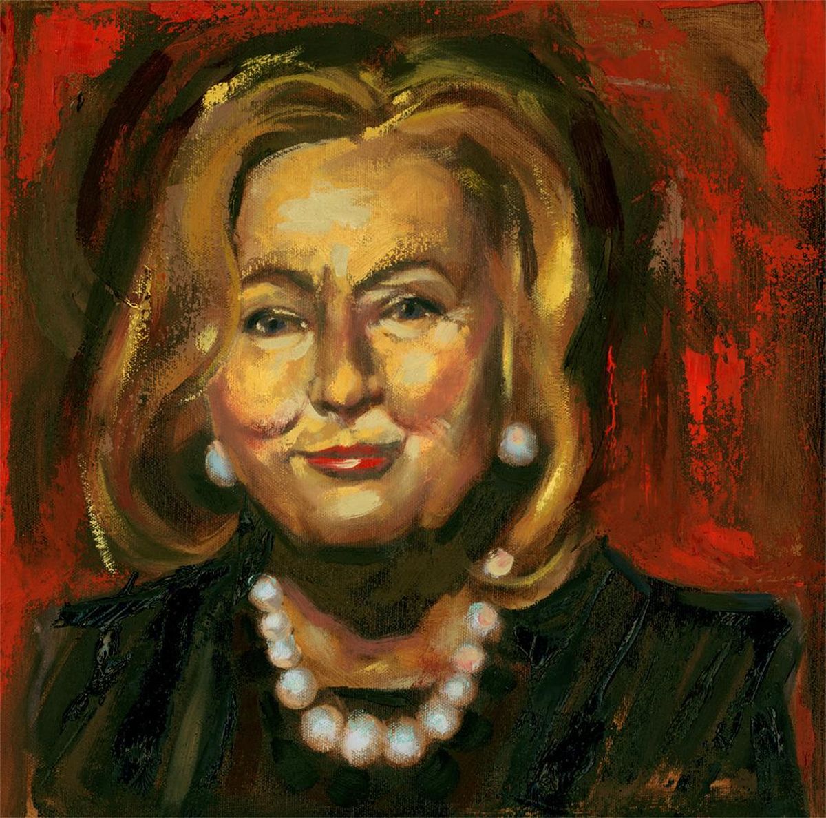 John Thamm’s painting of Hilary Clinton will be in the exhibit is at Kolva-Sullivan. (Courtesy of Jim Kolva / Courtesy of Jim Kolva)