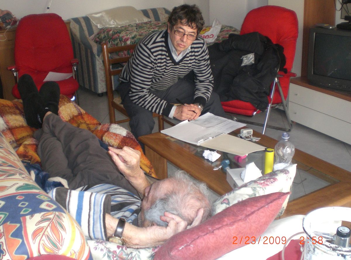 Alfredo Guerriero, a hospital nurse in Palermo, travels an hour to Alcamo several times a week to check on Pietro D’Angelo’s health. (Rebecca Nappi / The Spokesman-Review)