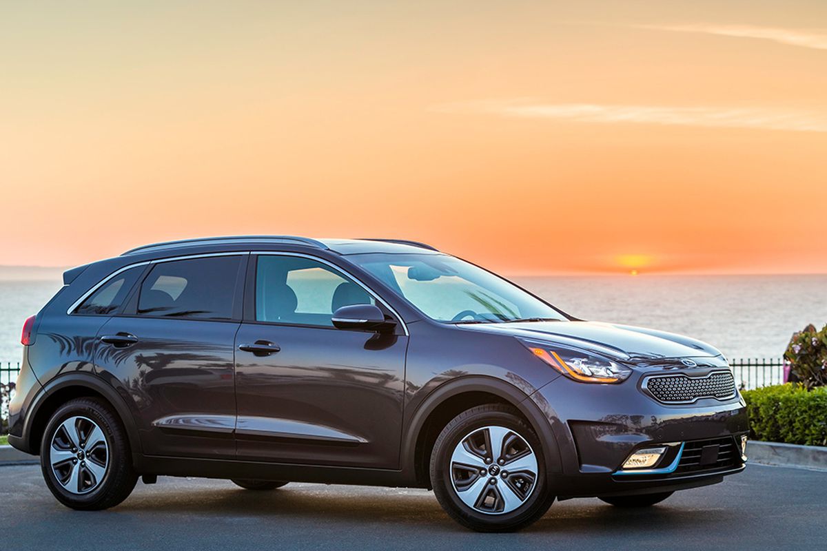  With a full charge, the Niro PHEV ($27,900) is good for 26 electric-only miles. With its battery depleted, it earns 46 mpg in combined city and highway driving. (Kia)