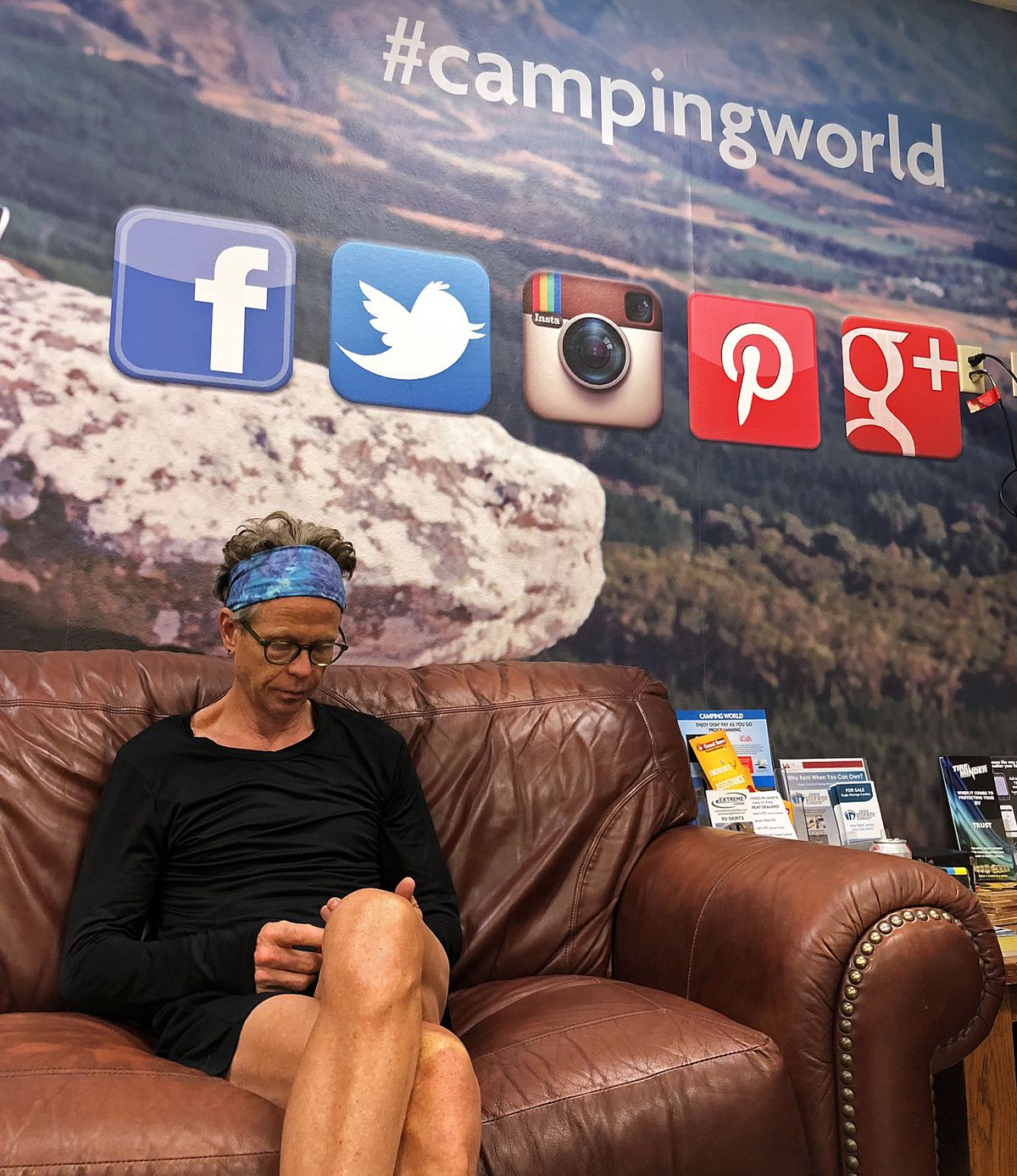 We've spent a bit of time in the waiting room at Camping World as issues have come up on our vehicle.   (Leslie Kelly)