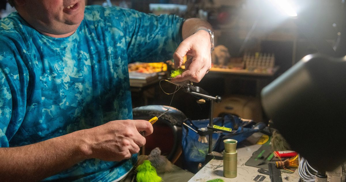 Part tying, part carving: How Derek Darst turns deer hair into elaborate bass bugs