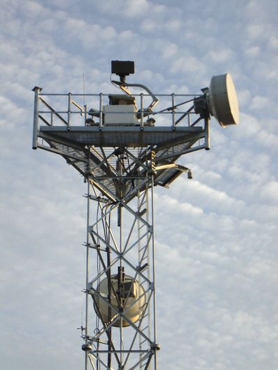 This  picture  from  U.S. Customs and Border Protection shows a prototype of a tower for a virtual fence along the U.S.-Mexico border.   (File Associated Press)