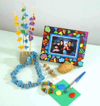If you've got a potato or two in your house that are soft, wrinkled and might even have sprouted, don't throw them out. They are perfect for creating one-of-a-kind necklaces.
(King Features Syndicate / The Spokesman-Review)