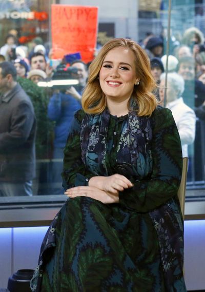 Adele appears on the “Today” show on Wednesday, Nov. 25, 2015, to promote her latest release, “25.”