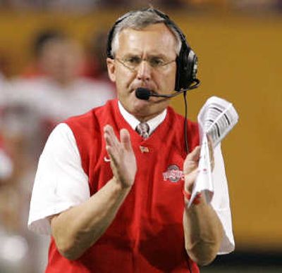 Jim Tressel and his Buckeyes should play in title game. Associated Press
(Associated Press / The Spokesman-Review)