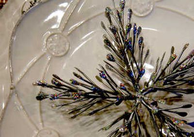 
This holiday table setting is available at The Dinner Party.
 (The Spokesman-Review)
