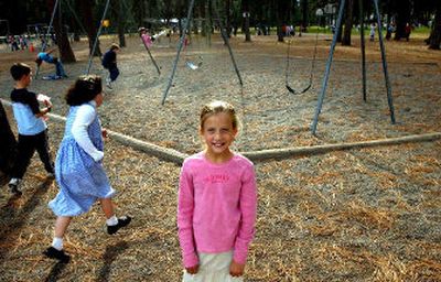 
Ponderosa Elementary fifth-grader Savannah Hill led a fund-raising event for Hurricane Katrina victims. 
 (Kathy Plonka / The Spokesman-Review)