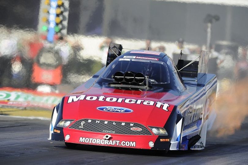 Bob Tasca leads all qualifiers at the 2012 NHRA Full Throttle season-opening Winternationals being held in Pomona, Calif. (Photo courtesy of NHRA)