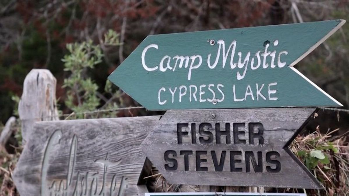 Screenshot from a video showing a sign for the Camp Mystic Cypress Lake location in Hunt, Texas, U.S., July 7, 2025. REUTERS/Evan Garcia  (Evan Garcia)