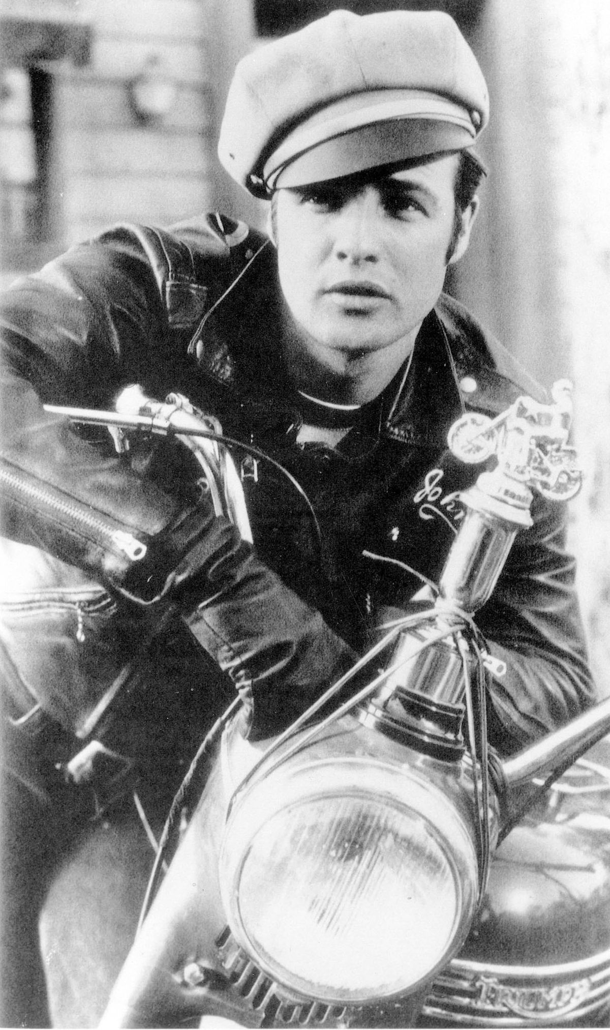 Marlon Brando in the 1953 movie “The Wild One.”  (TriStar Studios)