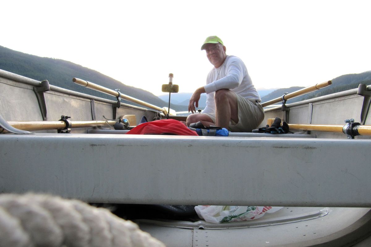 Spartan is the word to describe the gear and provisions Stan Bech packed for his 30-mile row on Priest and Upper Priest lakes.