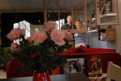 
The Spokane apartment of David and Tasha Gordon  is decorated with artwork and revamped furniture.
 (Brian Plonka / The Spokesman-Review)
