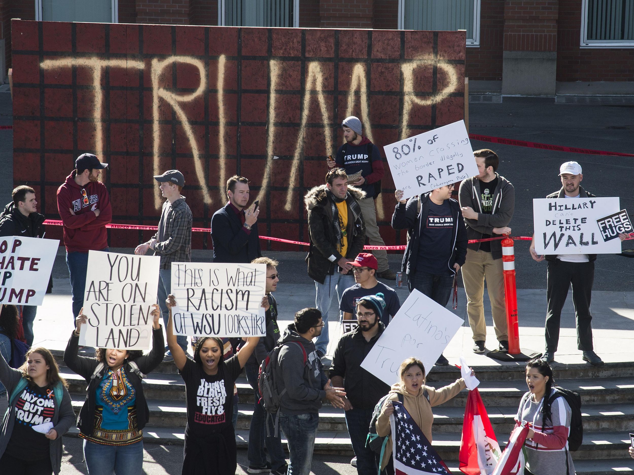 College Republicans Want To Build Another Trump Wall At Wsu The Spokesman Review