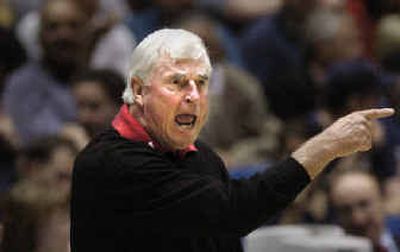 
Bob Knight made a few emphatic points with his Red Raiders on Saturday.
 (Dan Pelle / The Spokesman-Review)