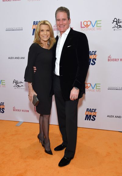 Vanna White, left, and John Donaldson attend the 26th annual Race to Erase MS Gala on May 10, 2019, in Beverly Hills.  (LISA O'CONNOR/AFP/Getty Images North America/TNS)