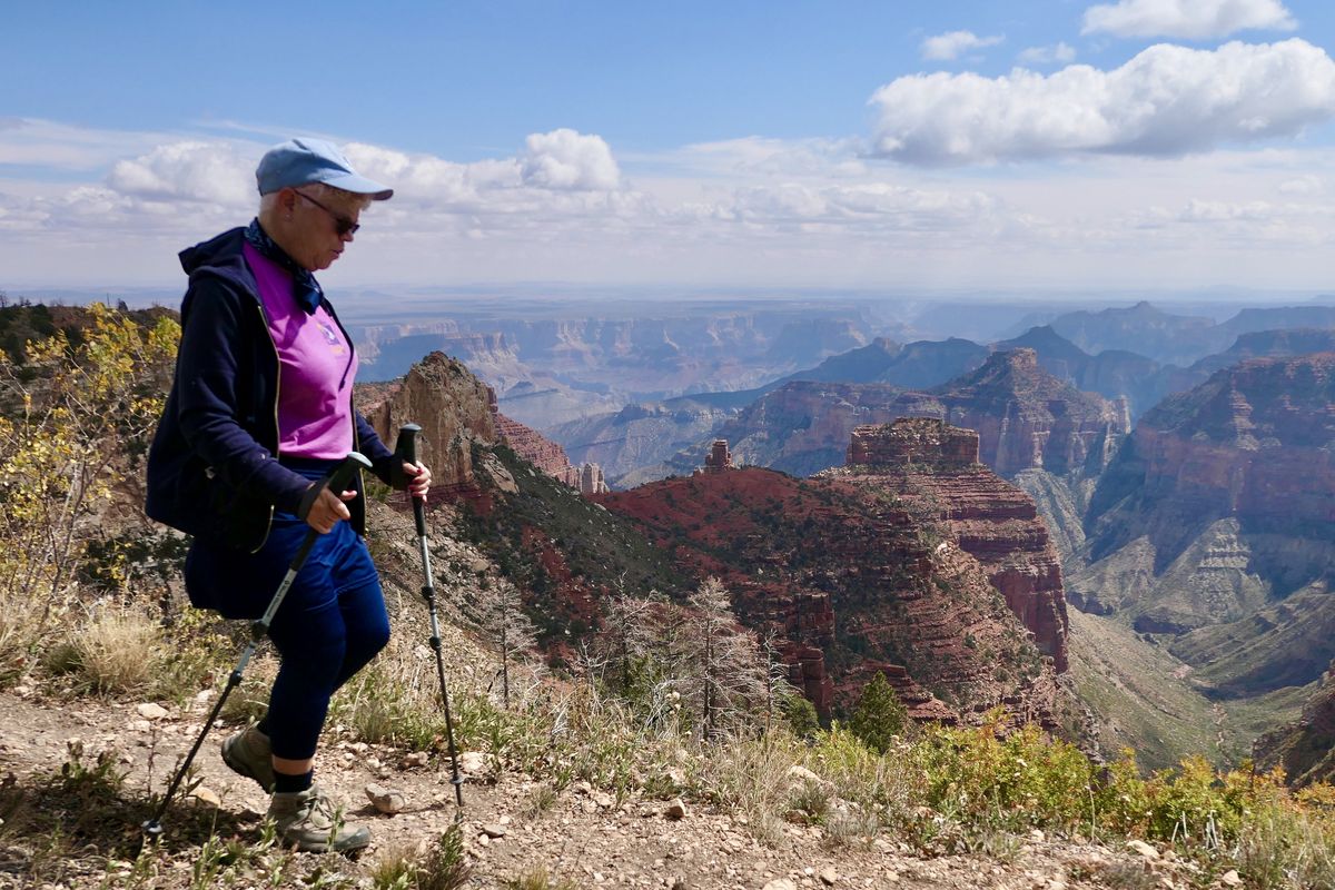 The North Rim of the Grand Canyon offers beautiful hiking amid fall colors. (John Nelson)