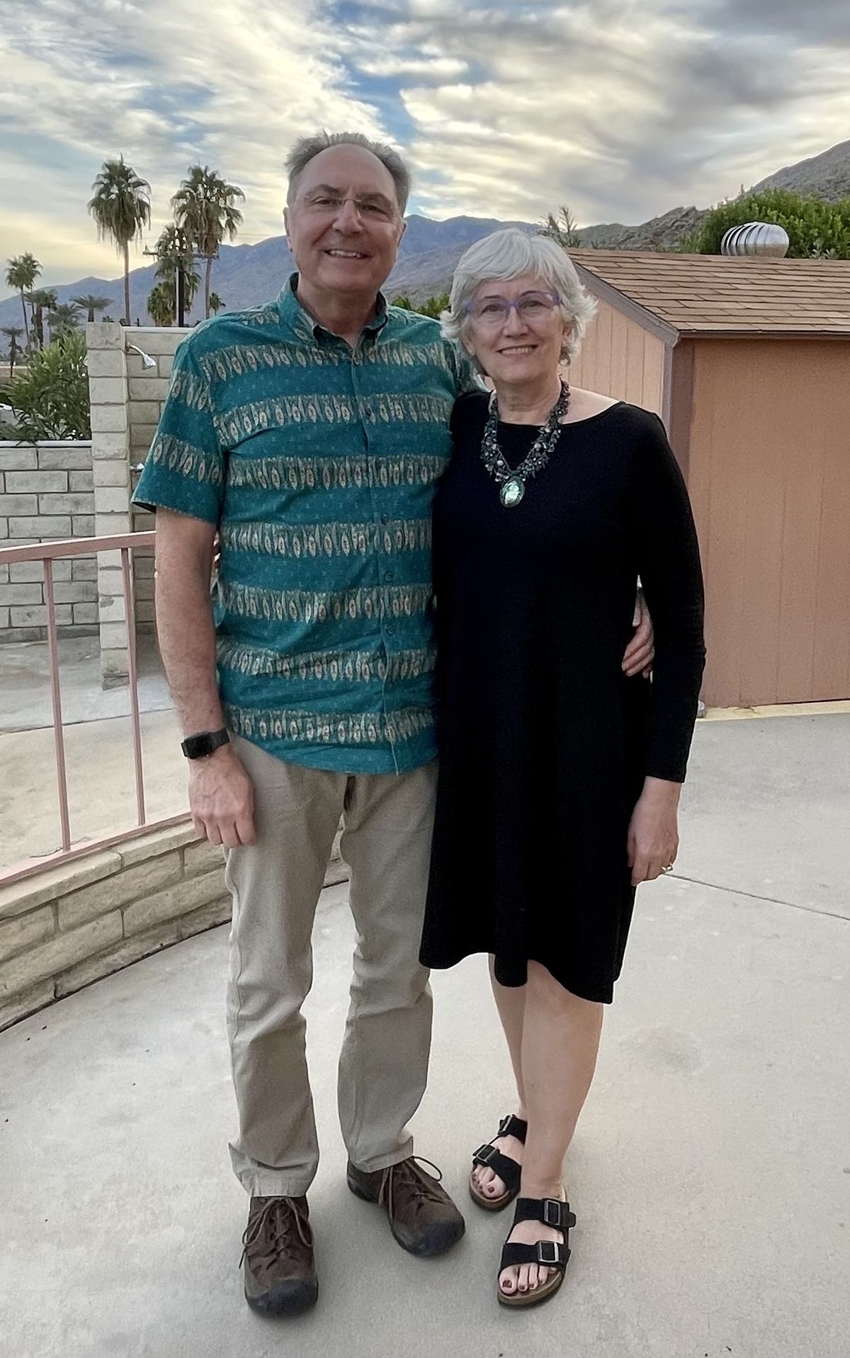 John and Teresa Kafentzis of Spokane visit Palm Springs. (Leslie Kelly)