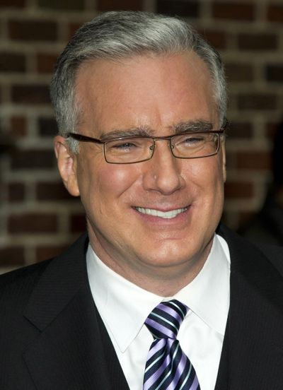 In this Oct. 24, 2011 photo, political pundit Keith Olbermann leaves a taping of the “Late Show with David Letterman,” in New York. Olbermann has starred in a series of online video commentaries about the Trump presidency for GQ Magazine titled The Resistance. Olbermann said the episode released Monday, Nov. 27, 2017, would be his final one and that he is “retiring from political commentary in all media venues.” (Charles Sykes / Associated Press)