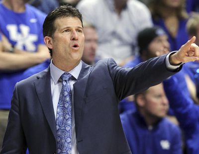 In this Dec 3, 2016, file photo, UCLA head coach Steve Alford directs his team during the second half of an NCAA college basketball game against Kentucky, Saturday in Lexington, Ky. (James Crisp / Associated Press)