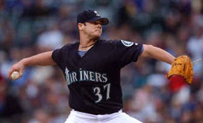 
Clint Nageotte made a successful starting debut with the Mariners on Monday night.
 (Associated Press / The Spokesman-Review)