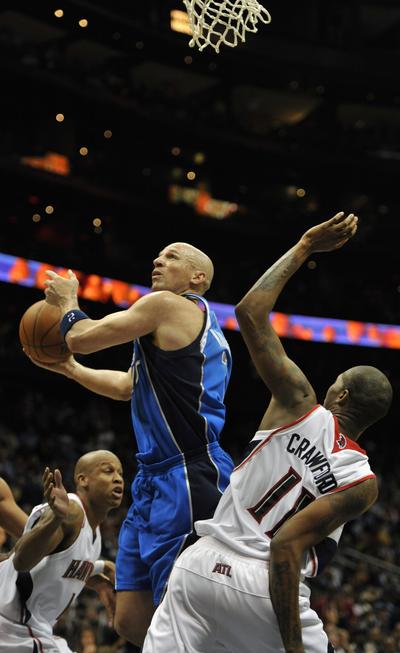 Dallas Mavericks’ Jason Kidd had a triple-double in win. (Associated Press)