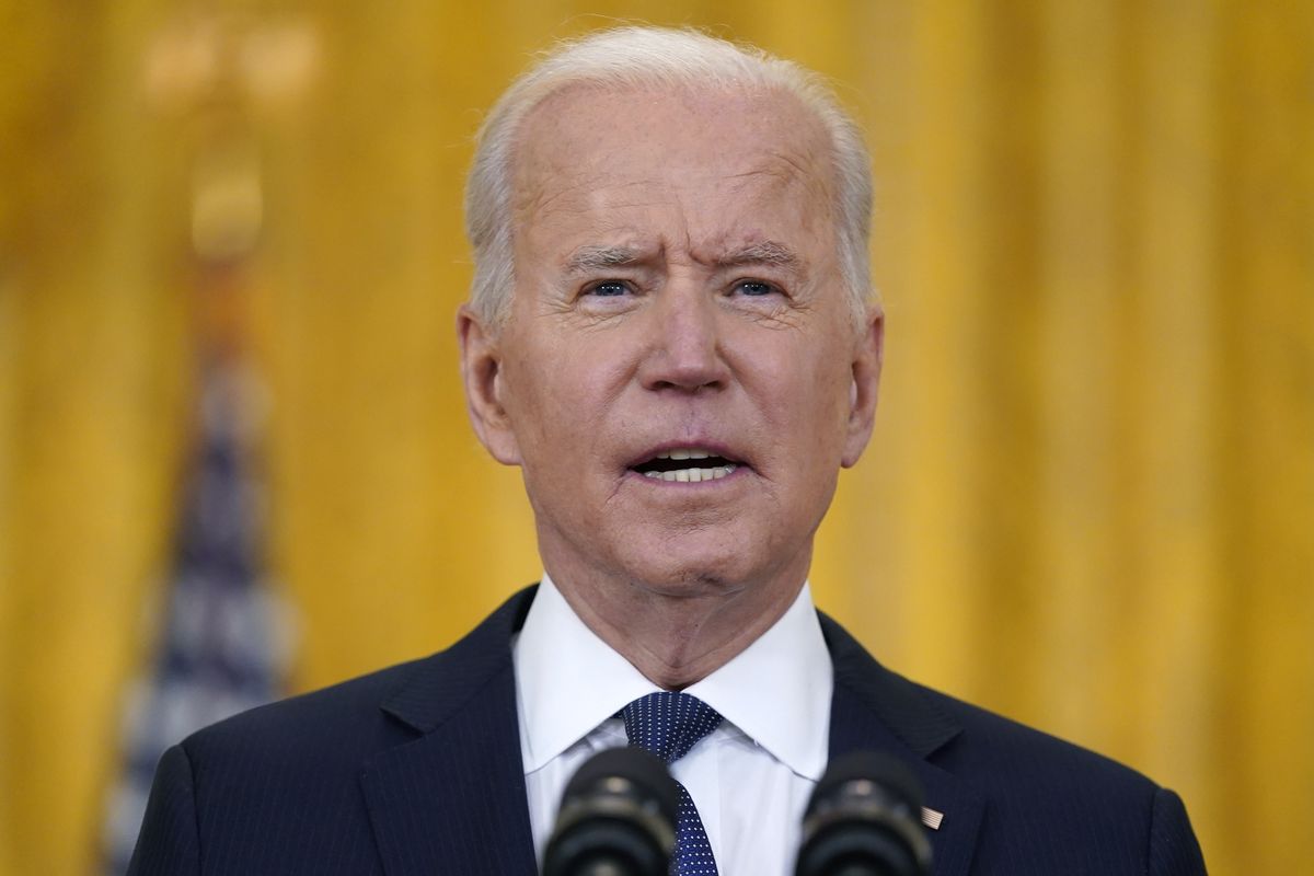 President Joe Biden speaks about the economy, in the East Room of the White House, Monday, May 10, 2021, in Washington.  (Evan Vucci)