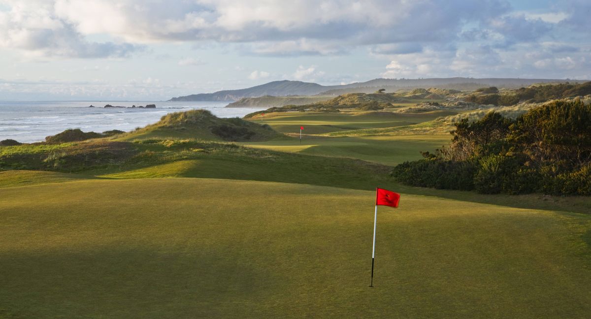 The views on the 15-year-old Bandon Dunes course are beyond description, many of which take in the Pacific Ocean. This photo takes in holes 15, 12 and 5.