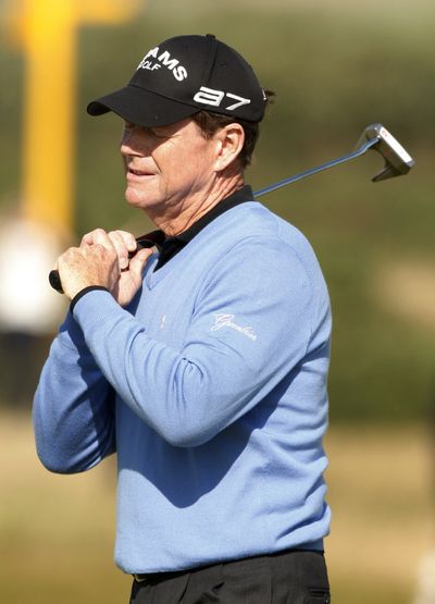 Tom Watson’s performance has officials rethinking age limit. (Associated Press / The Spokesman-Review)