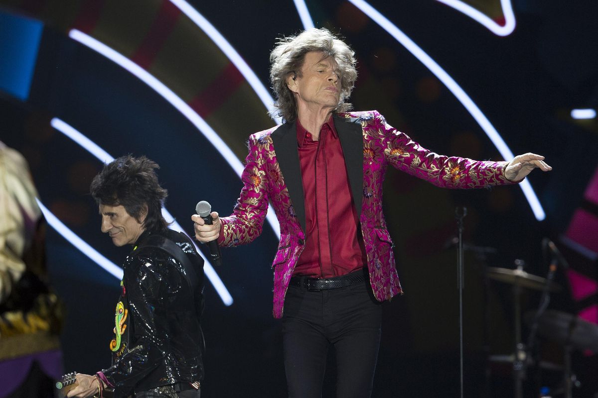 The Rolling Stones perform at the Maracana stadium in Rio de Janeiro, Brazil, Sarturday, Feb. 20, 2016. (Leo Correa / Associated Press)