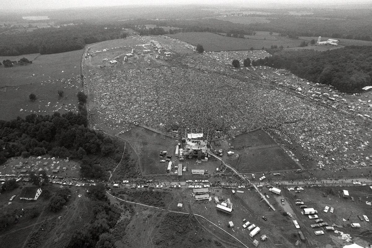 About 400,000 people attend the Woodstock Music and Arts Festival in Bethel, N.Y., in 1969. (The Spokesman-Review)
