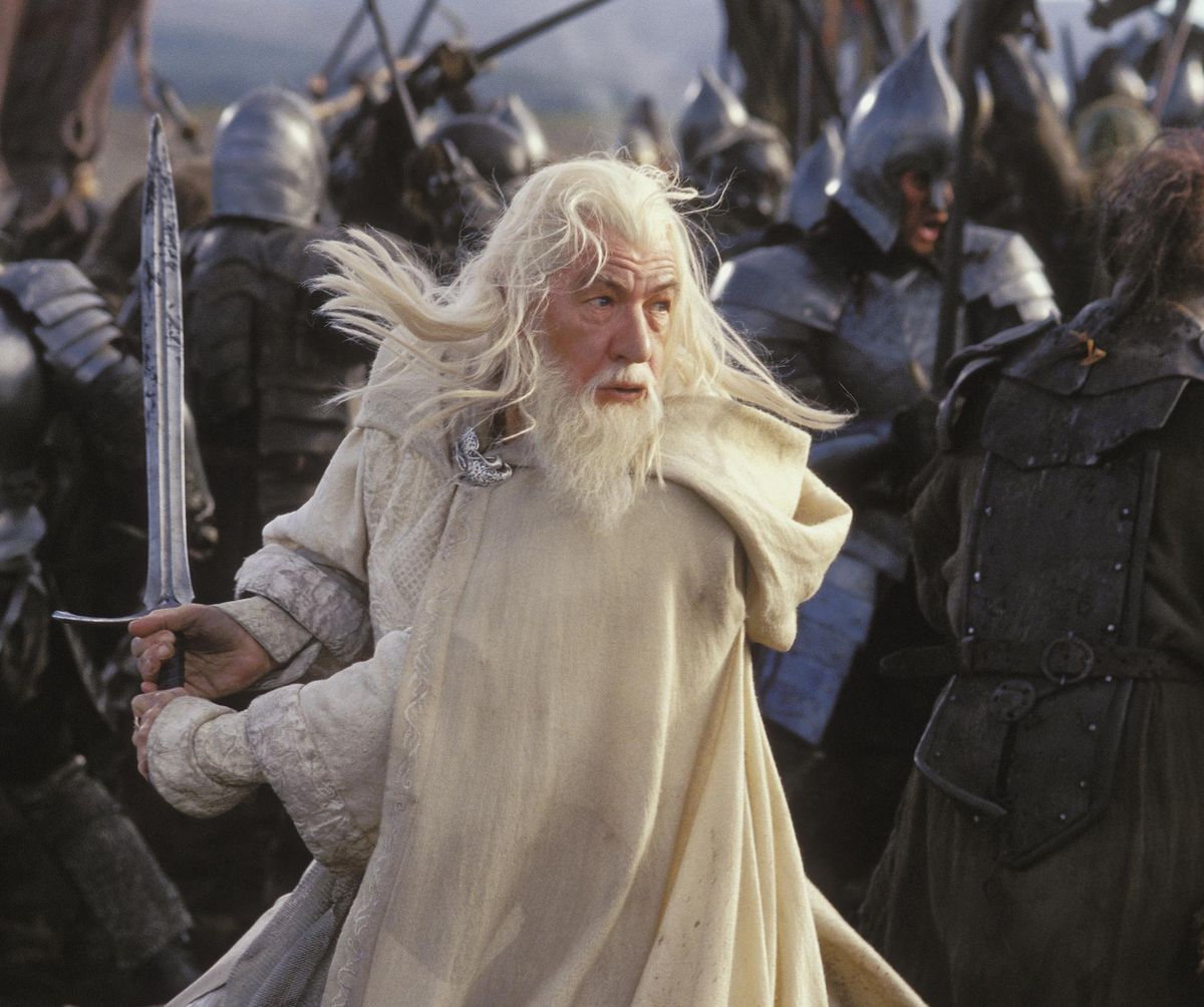 Ian McKellen stars as Gandalf the White in director Peter Jackson’s “The Lord of the Rings: The Return of the King.” (Pierre Vinet / AP)