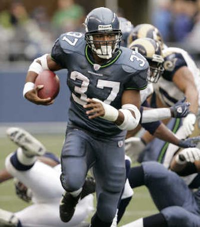 Shaun Alexander was held to a modest 47 yards on 19 carries.Associated Press
(Associated Press / The Spokesman-Review)