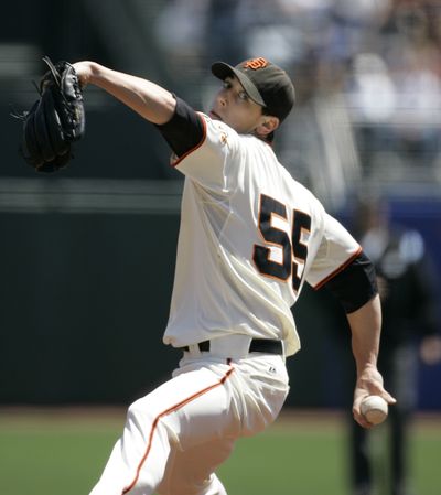 Giants’ Tim Lincecum won pitching’s top honor in just his second season.  (Associated Press / The Spokesman-Review)