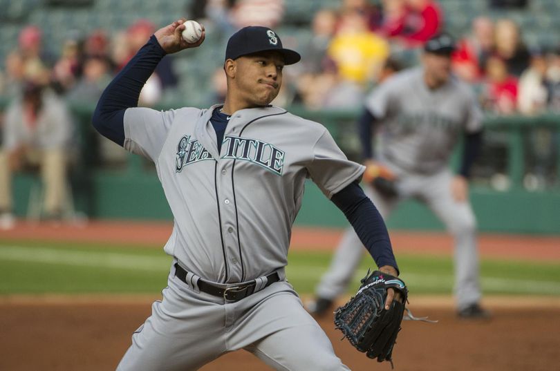 Seattle Mariners starter Taijuan Walker limited Cleveland to one unearned run in six innings on Wednesday. (Phil Long / Associated Press)