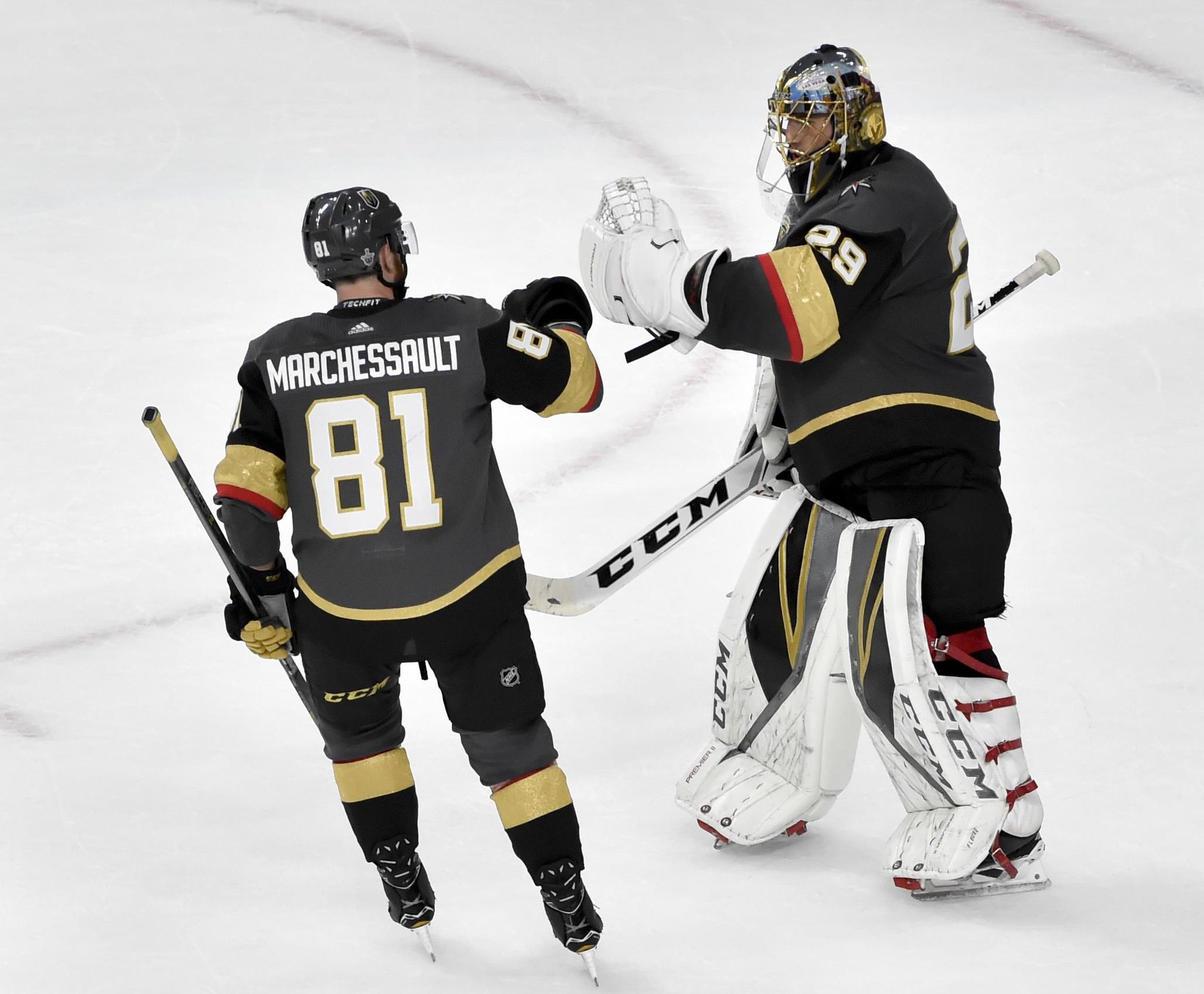 Marchessault scores twice, Golden Knights hang on for win over