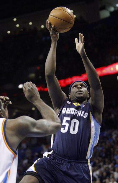 Memphis forward Zach Randolph had 20 points and 11 rebounds. (Associated Press)