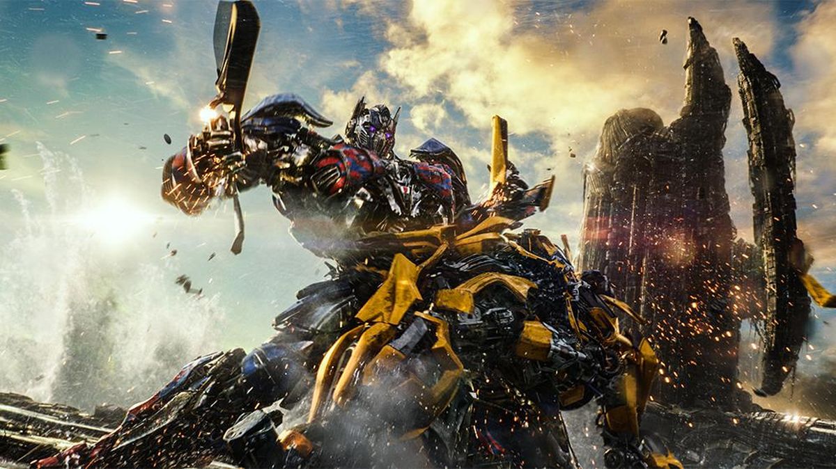 Optimus Prime and Bumblebee in “Transformers: The Last Knight.” (Paramount Pictures)