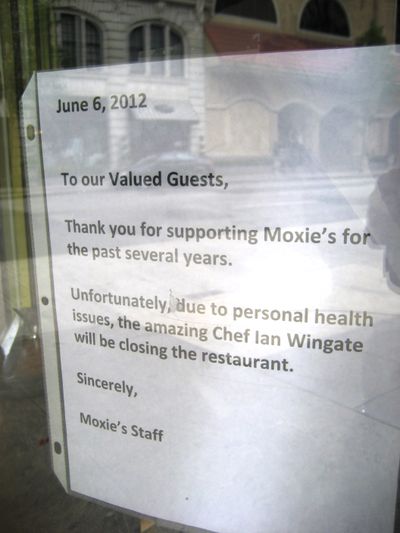 Moxie in downtown Spokane is closed. (Lorie Hutson)