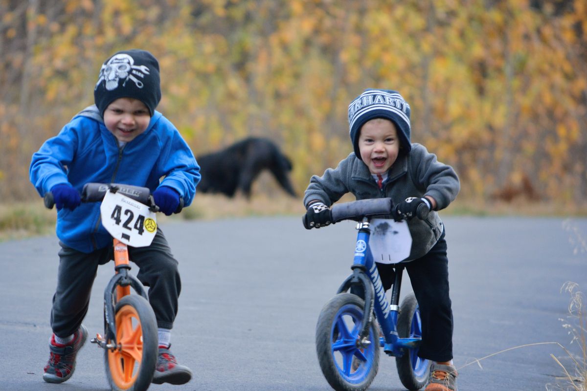 Strider bikes have no pedals. Kids propel them with their feet and gravity as they learn balance and riding skills. (Strider Bikes)